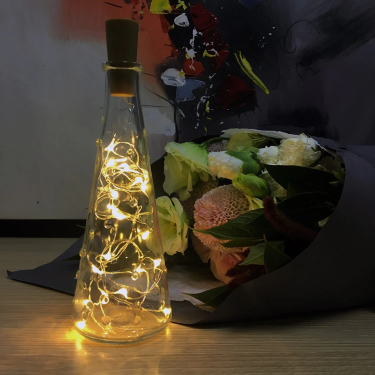 Cork Bottle Copper LED String Light for Decoration with Bottle Stopper