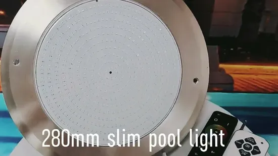 IP68 à prova d'água 18 W/24 W RGB LED luz subaquática, luz de piscina ultrafina montada na parede