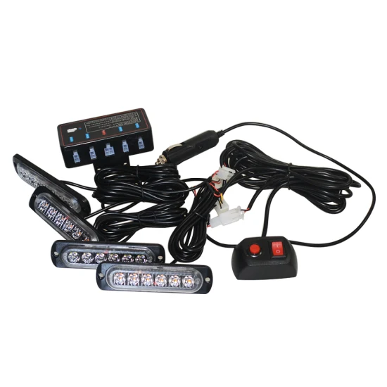 Controlador de alta qualidade, superfície da grade do carro, flash, luzes estroboscópicas, flash, 6 LED, aviso de emergência, deck, grade, lateral do carro, outras luzes do carro