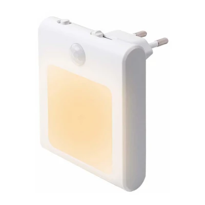 Conecte as luzes do sensor de movimento com brilho ajustável, luz noturna de LED ativada por movimento branco quente