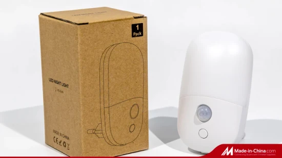 Conecte a luz noturna regulável com sensor de movimento, luz noturna LED branca suave e quente com sensor de movimento do crepúsculo ao amanhecer, brilho ajustável para quarto