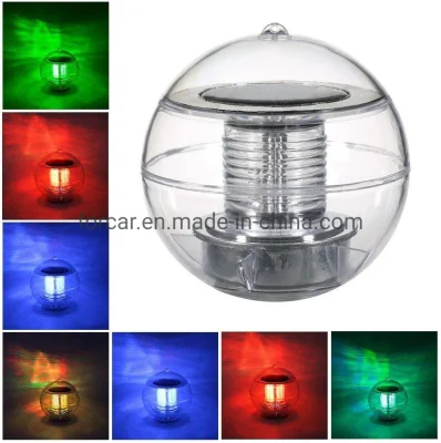 Luzes flutuantes LED movidas a energia solar Globo flutuante multicolorido que muda para piscina Banheira Lanterna de festa